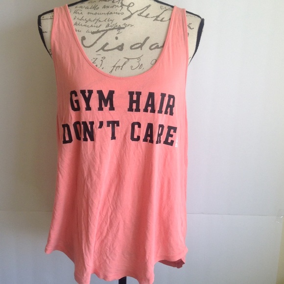 Pink Victoria S Secret Tops Pink Victorias Secret Gym Hair Dont